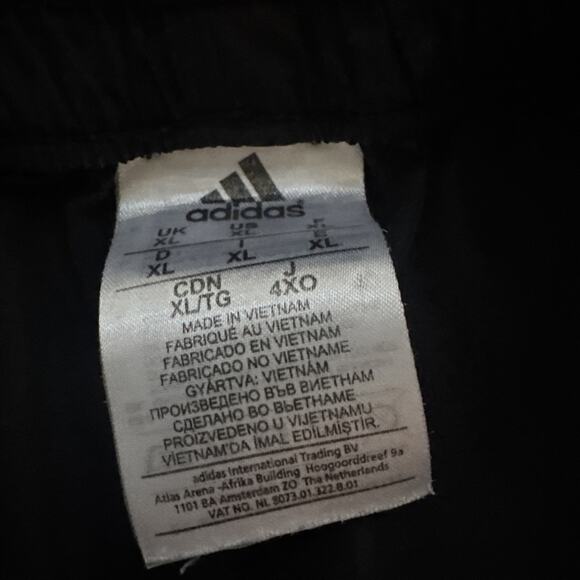 Vintage Adidas Basketball Training Shorts Men's XL Black Side Pattern - Picture 5 of 10